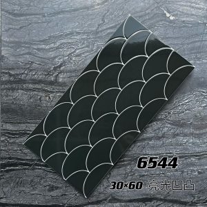 6544 - gạch trang trí vảy cá men bóng 300*600
